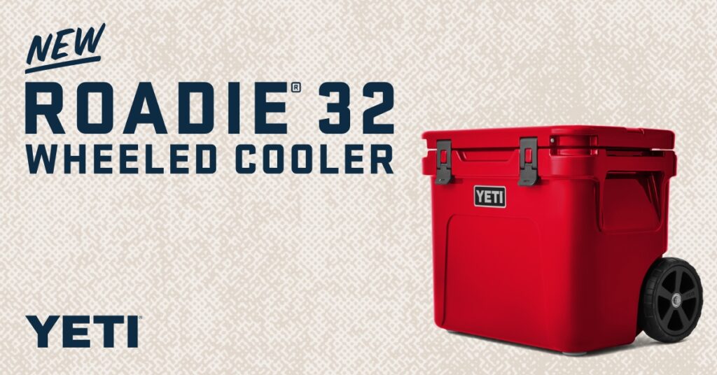 New Roadie 32 Wheeled Cooler from YETI in Red