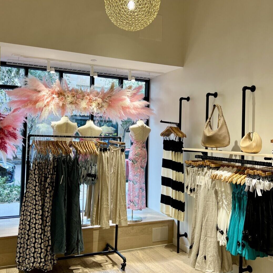 Interior of women's clothing store, American Threads, at Scottsdale Quarter