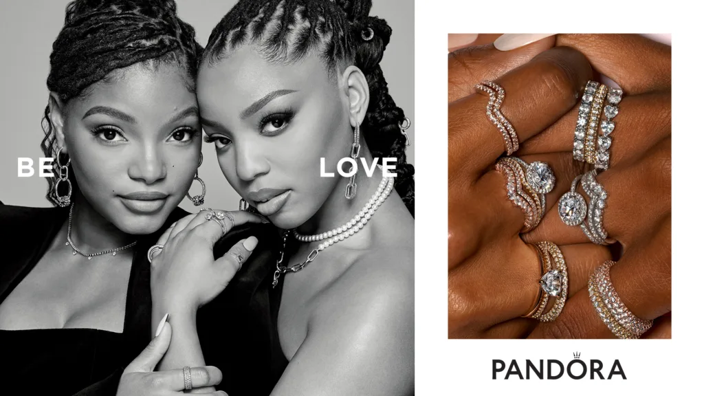 Women wearing Pandora jewelry