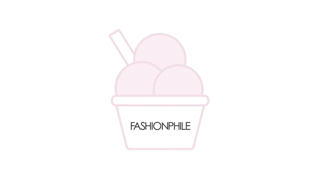 Fashionphile logo on a bowl of ice cream