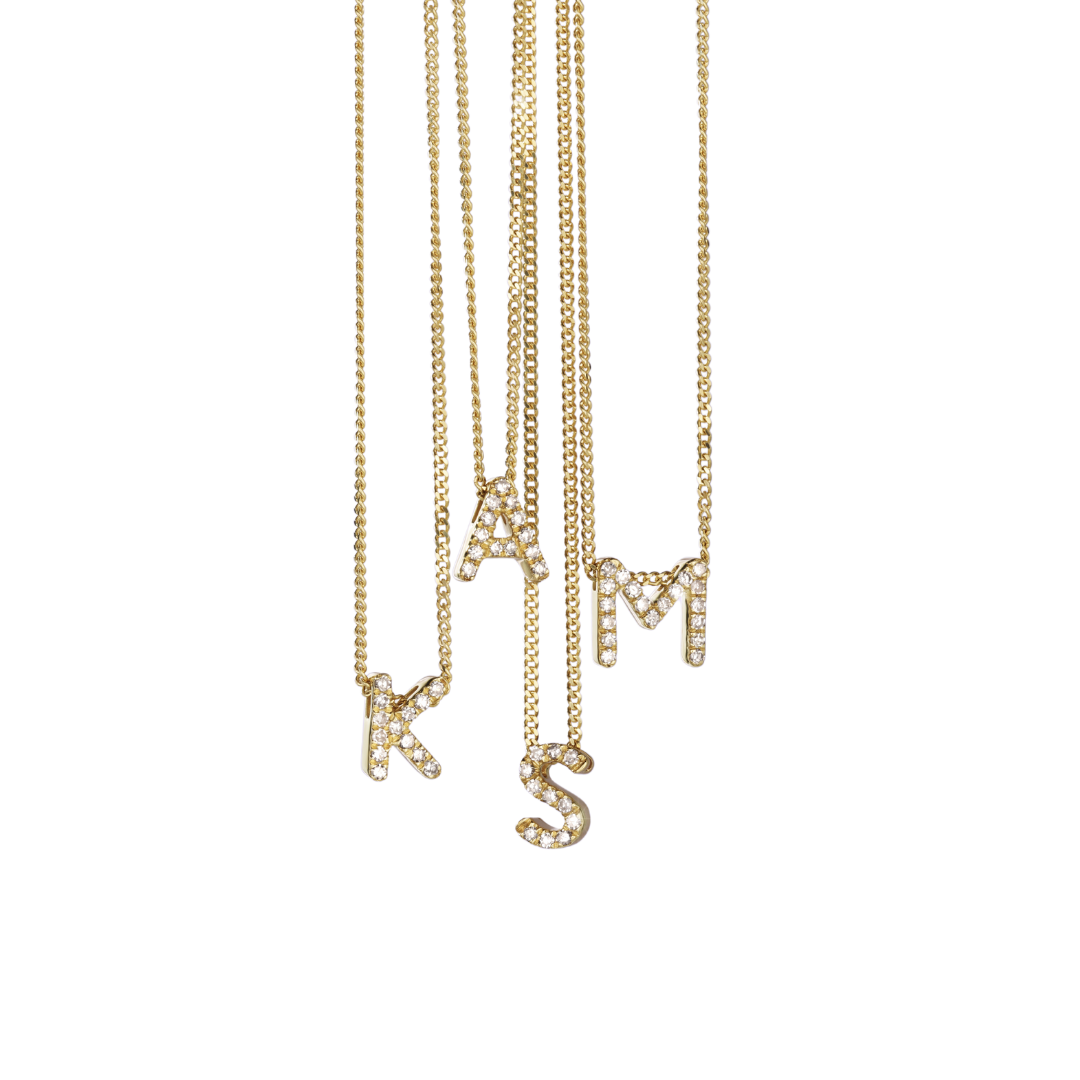 Dangling gold necklaces