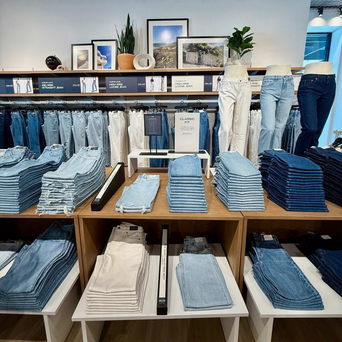Interior View of Abercrombie & Fitch store
