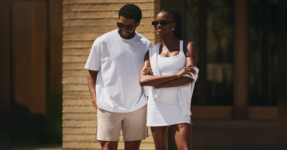 A couple wearing casual clothing