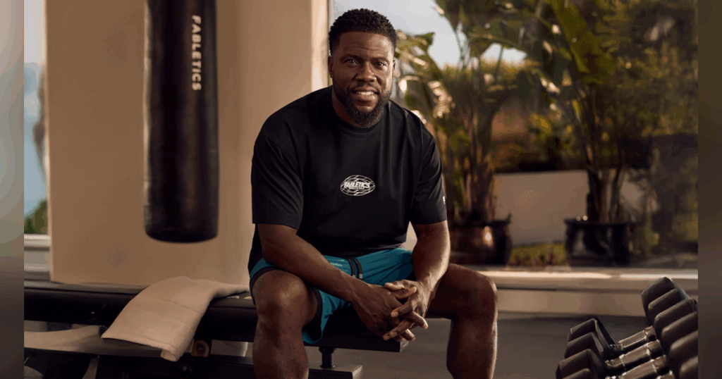 Kevin Hart wearing athletic clothing