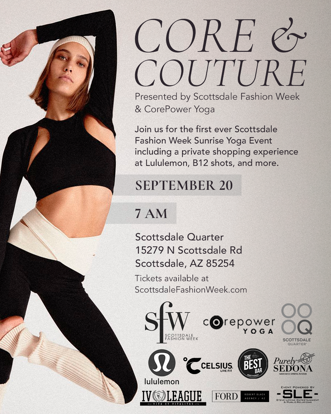Core & Couture Event Flyer