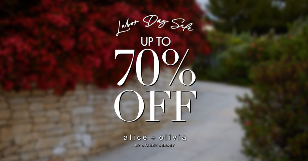 alice + olivia sale flyer