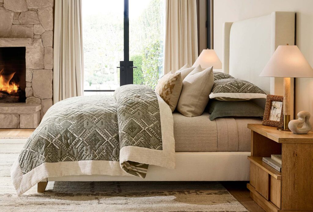 A fall themed bedroom set