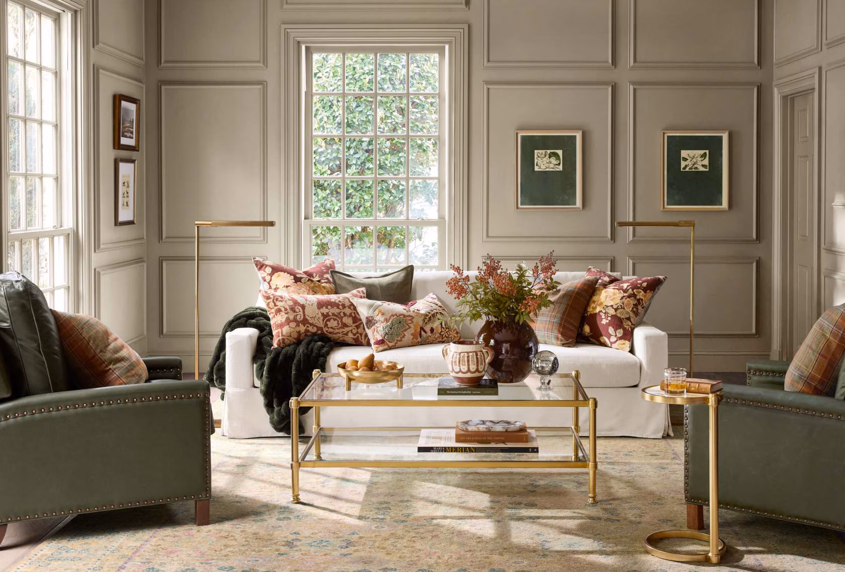 pbdc a living room styled for fall