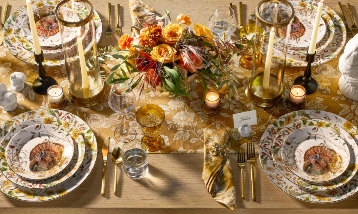 A table set for Thanksgiving