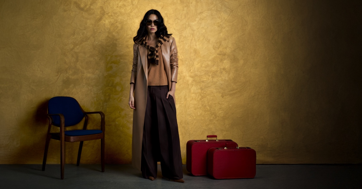 A woman in classic work apparel