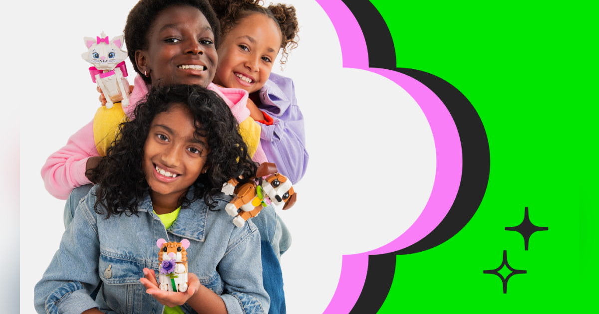 Collage of girls and bright colors