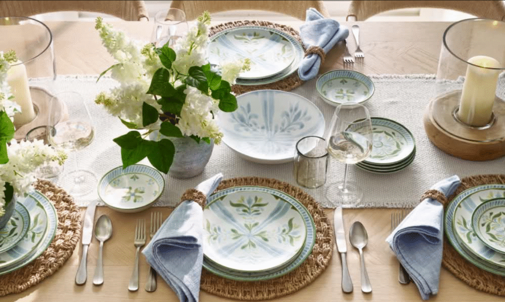 Spring tablescape