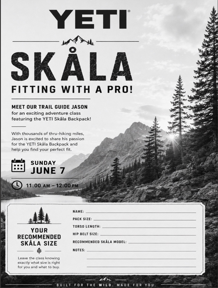 Yeti Skala Backpack flyer