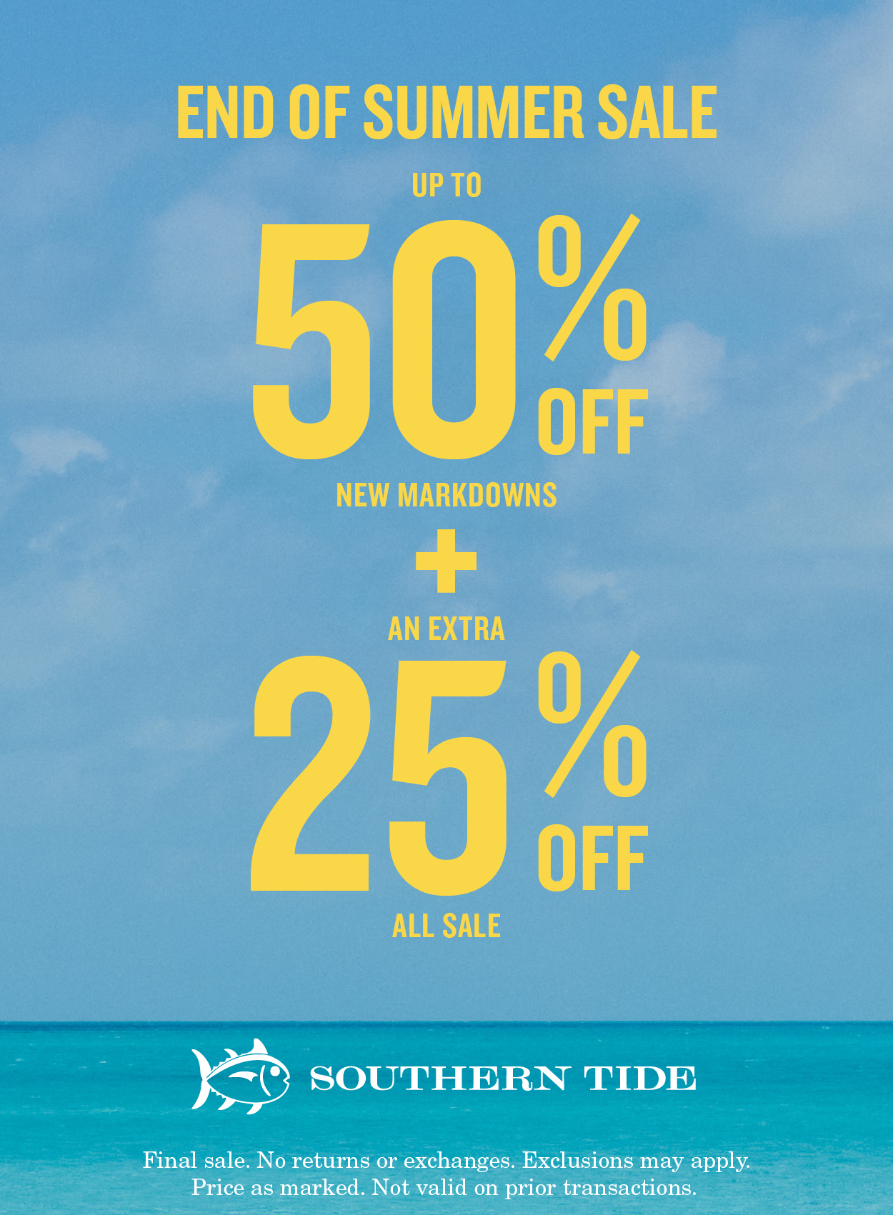 Sale flyer