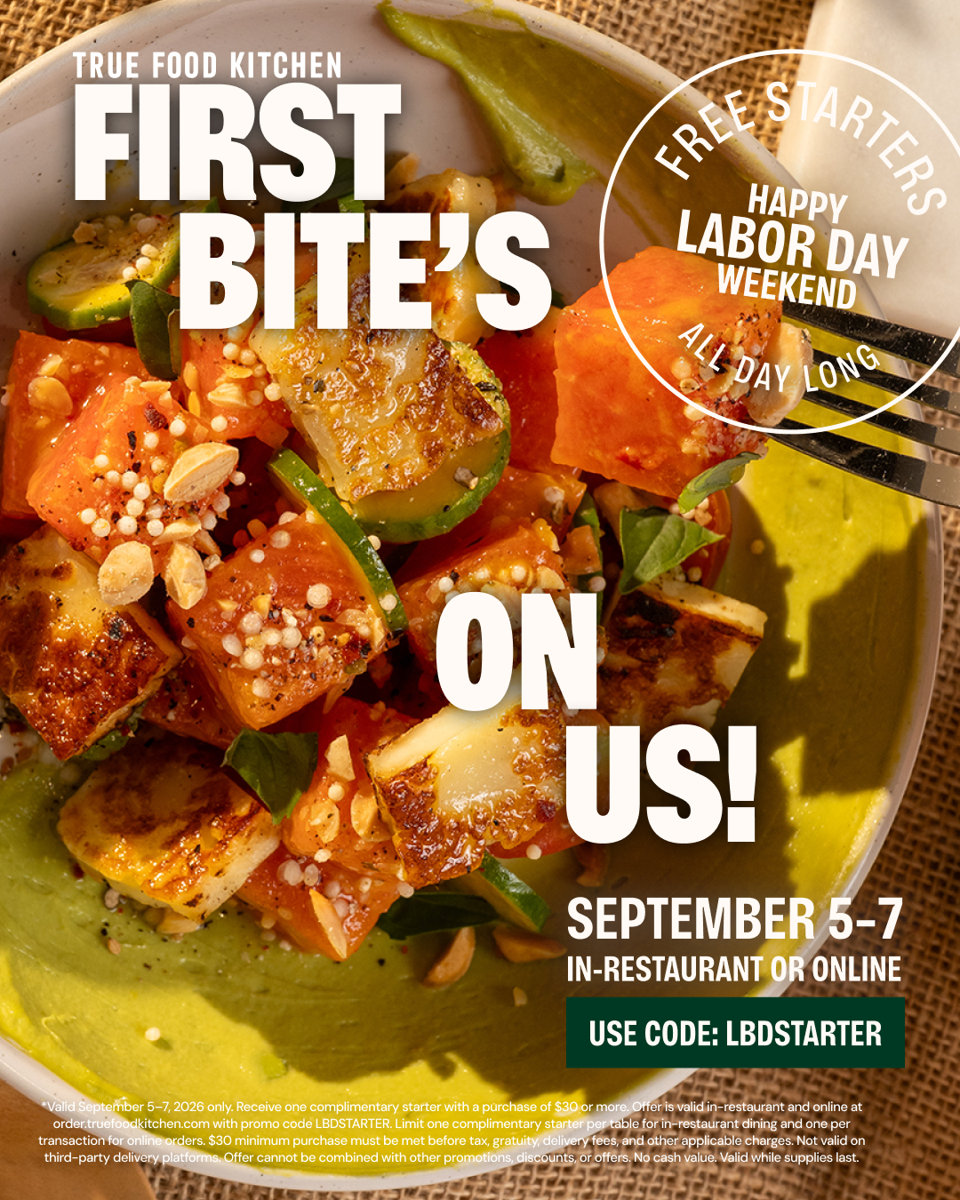 True Food Labor Day Flyer